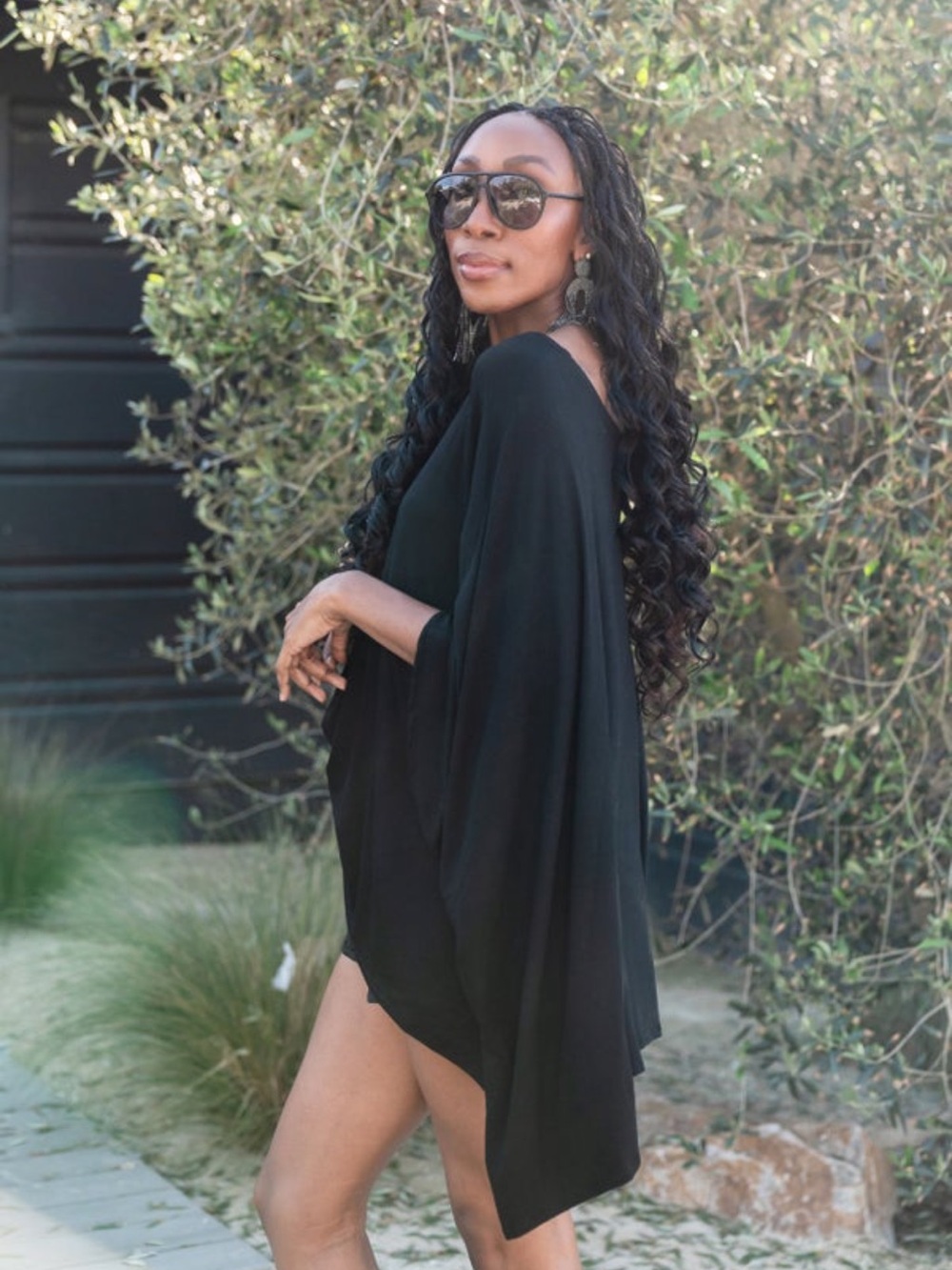 Jennafer Grace Black Onyx Scarf Top
